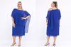 Immagine di CURVY GIRL CHIFFON DRESS WITH SPARKLES ON SHOULDER